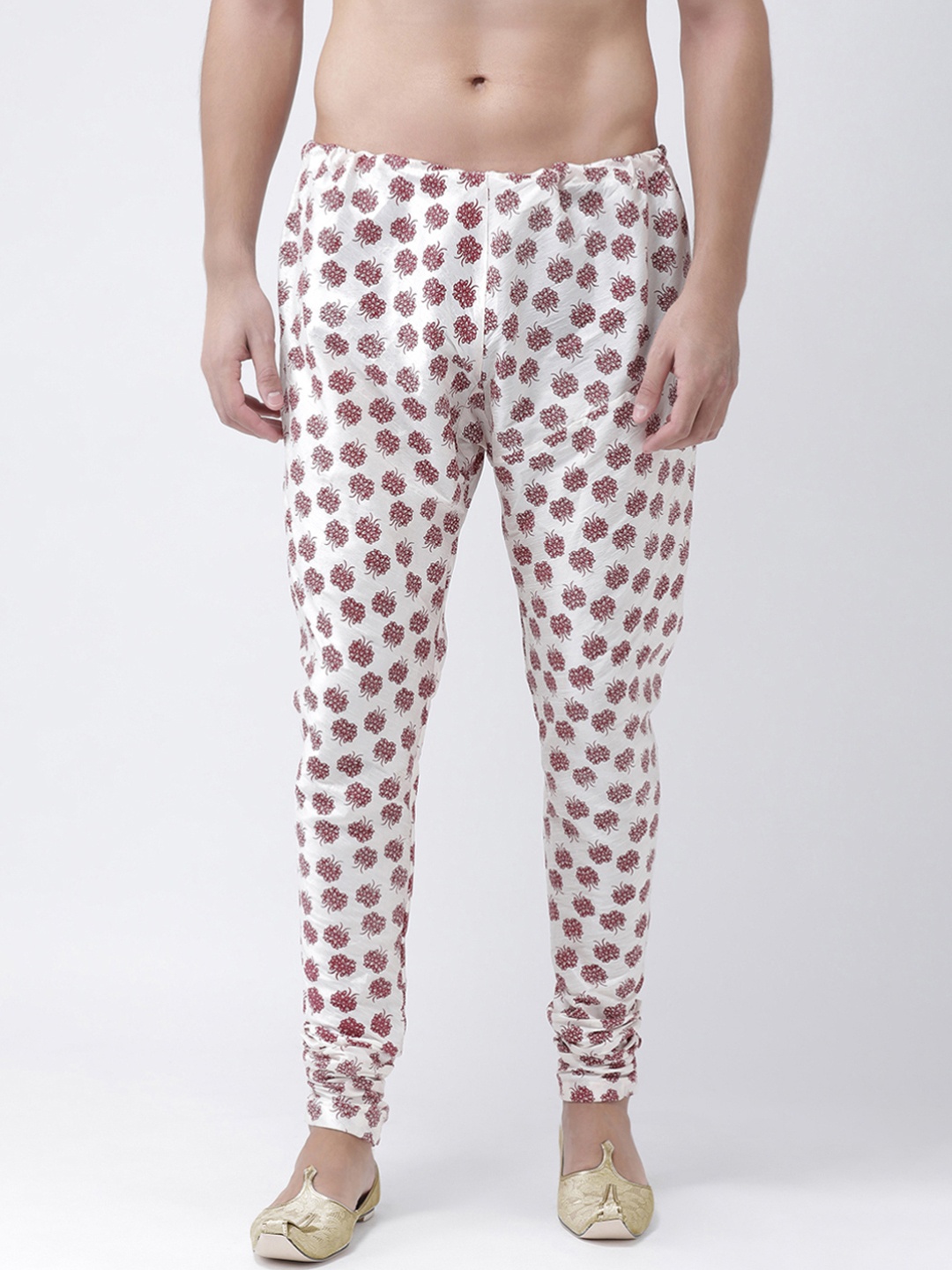 

DEYANN Men Off-White Printed Churidar