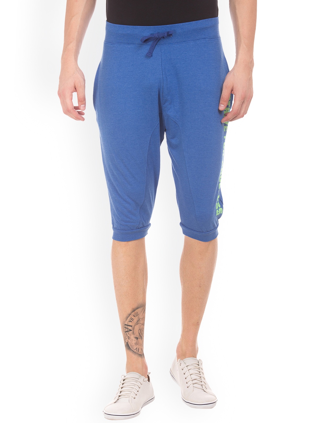 

Colt Men Blue Solid Regular Fit Sports Shorts