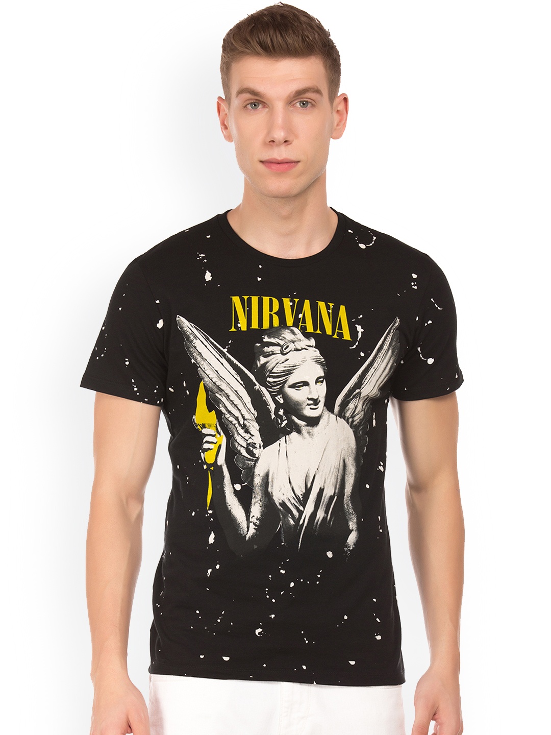 

Colt Men Black Printed Round Neck T-shirt