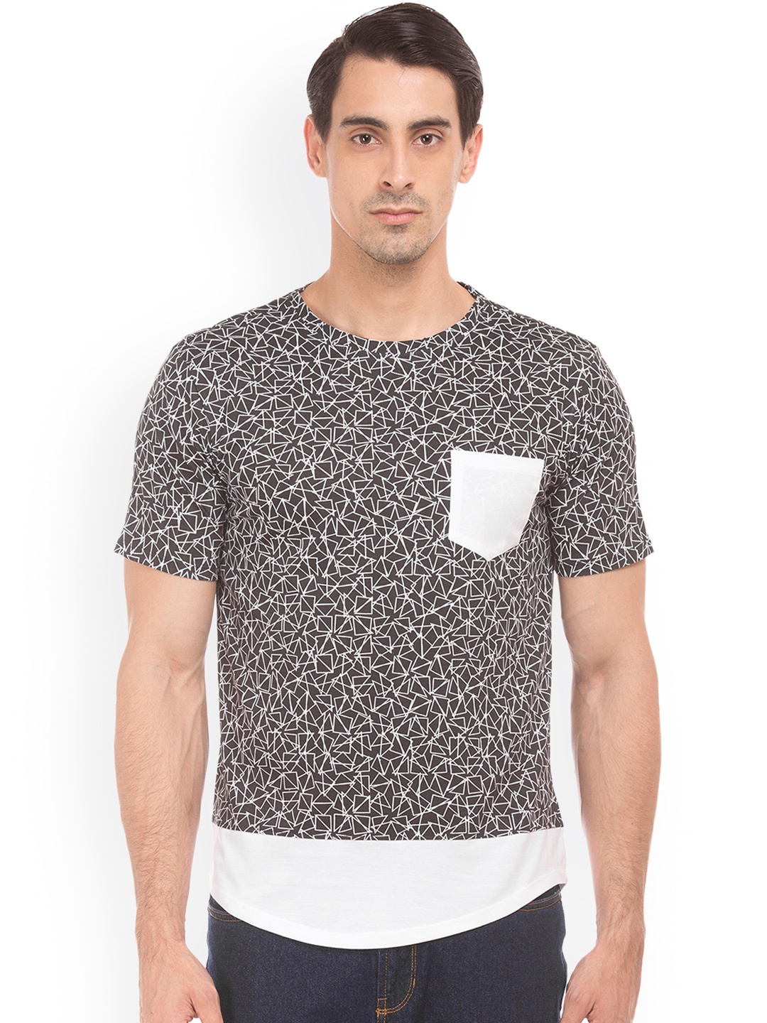 

Colt Men Black Printed Round Neck T-shirt