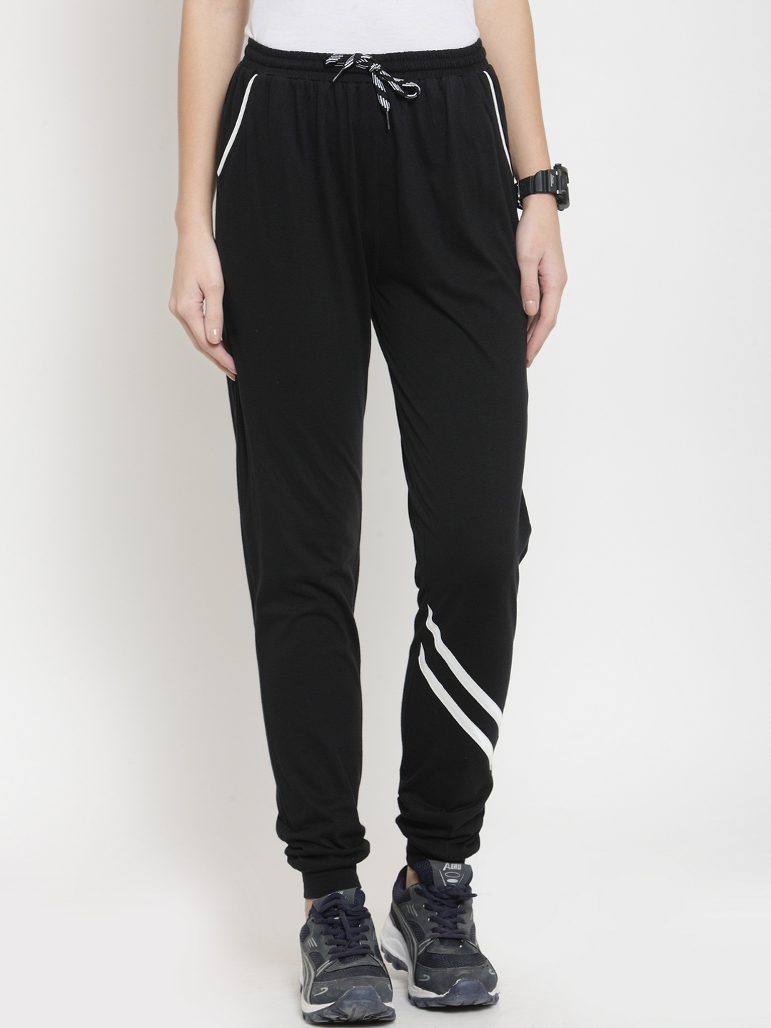 

Boston Club Women Black Slim Fit Track Pants