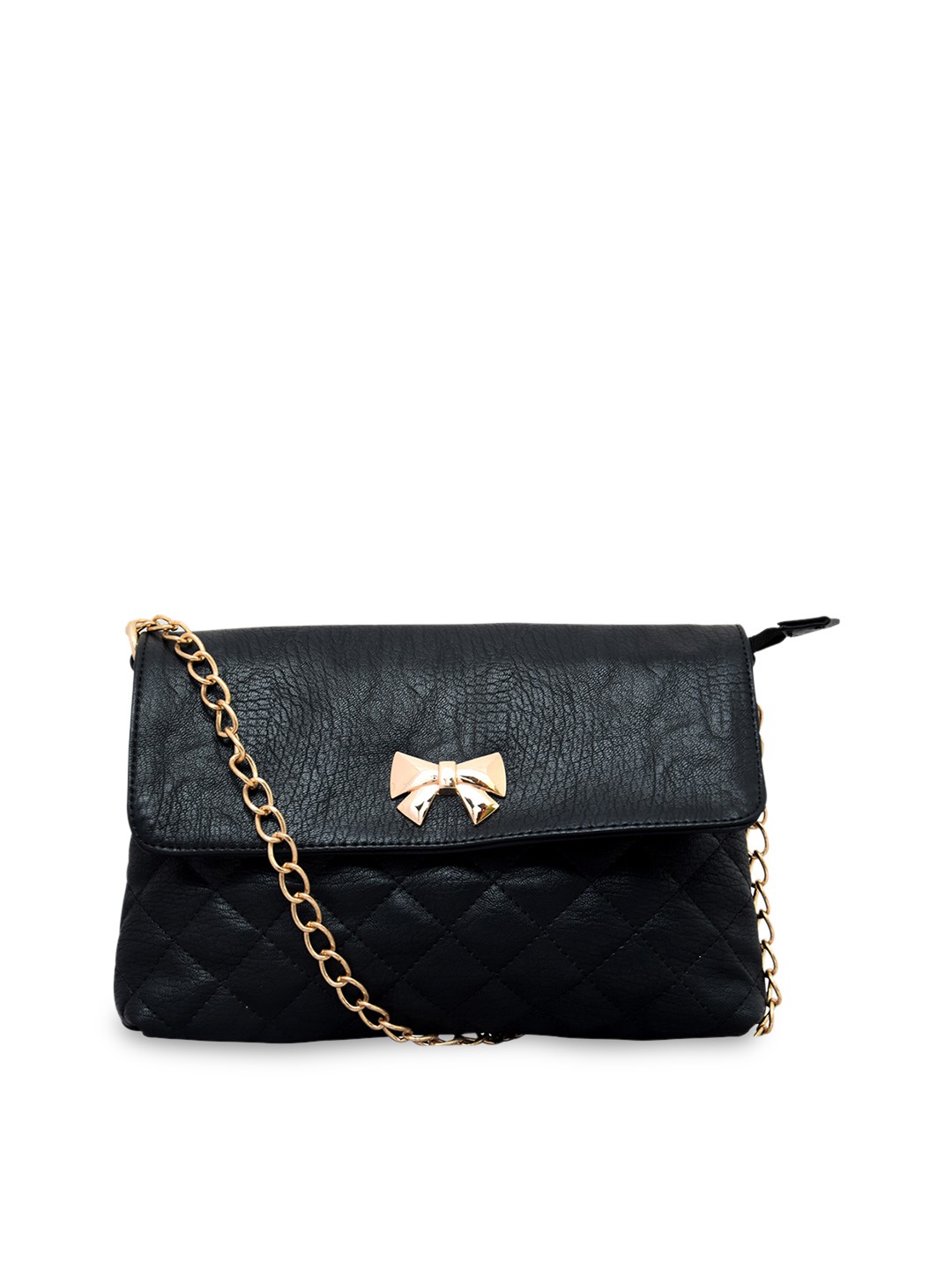 

Lychee bags Black Solid Sling Bag