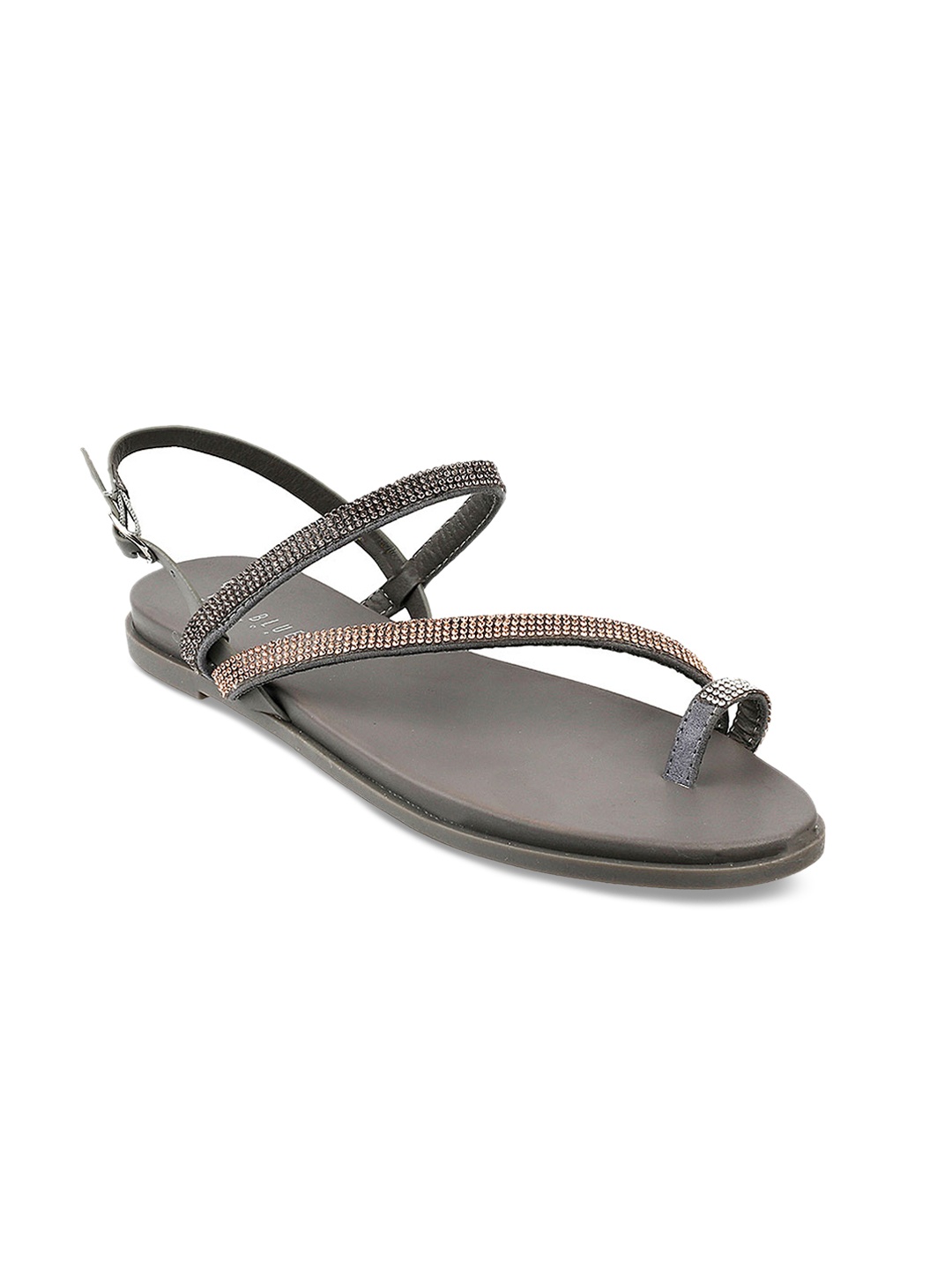 

Wet Blue Women Grey Embellished Flats