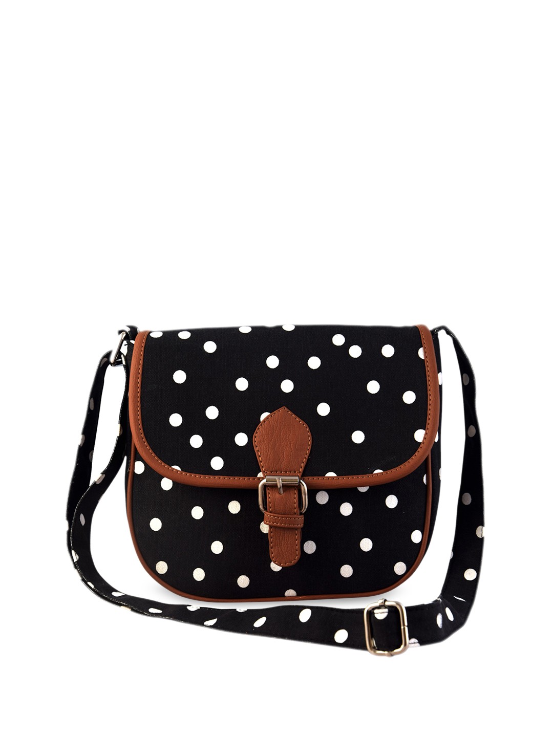 

Lychee bags Black & White Printed Sling Bag
