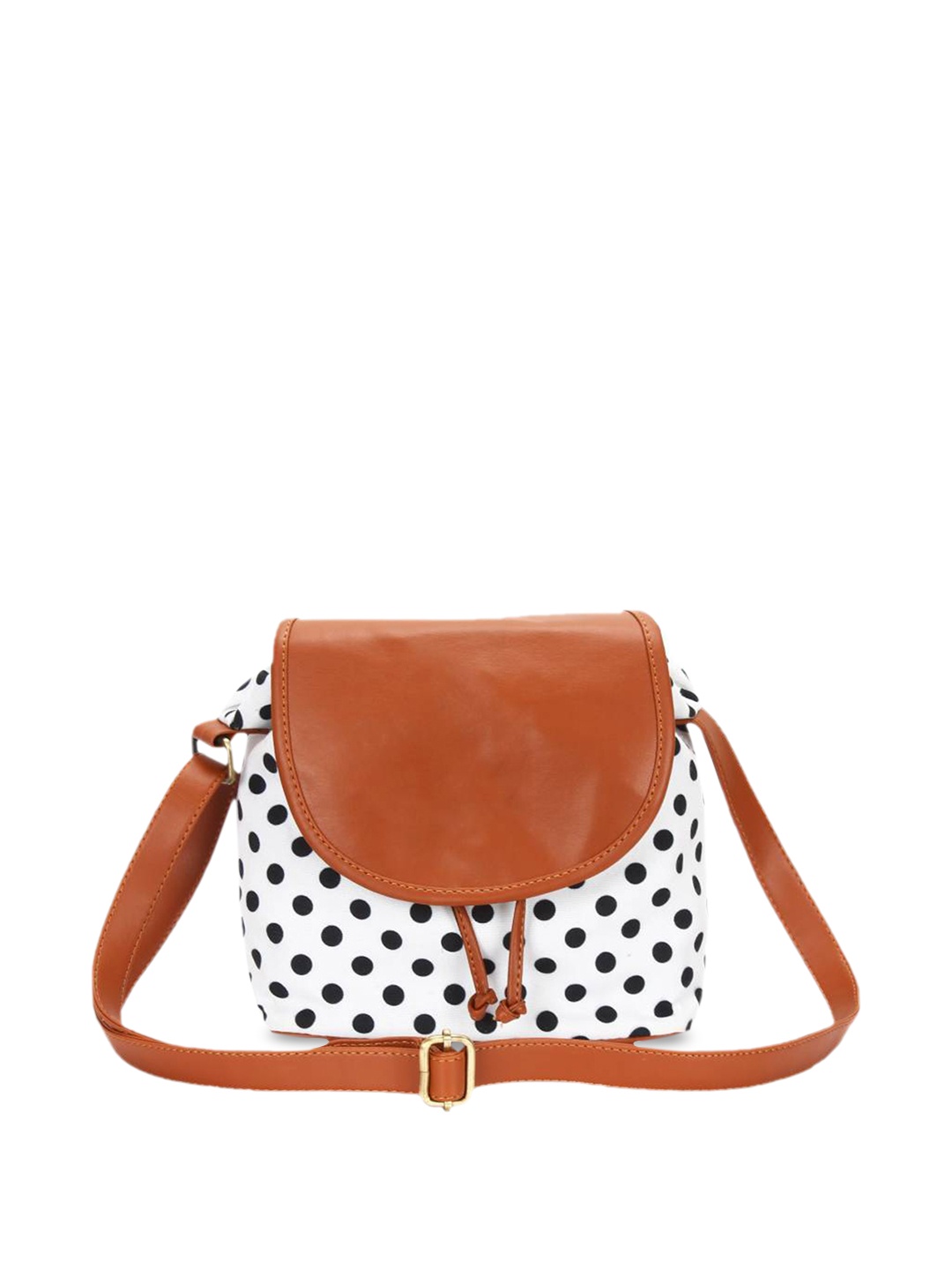 

Lychee bags White & Black Printed Sling Bag