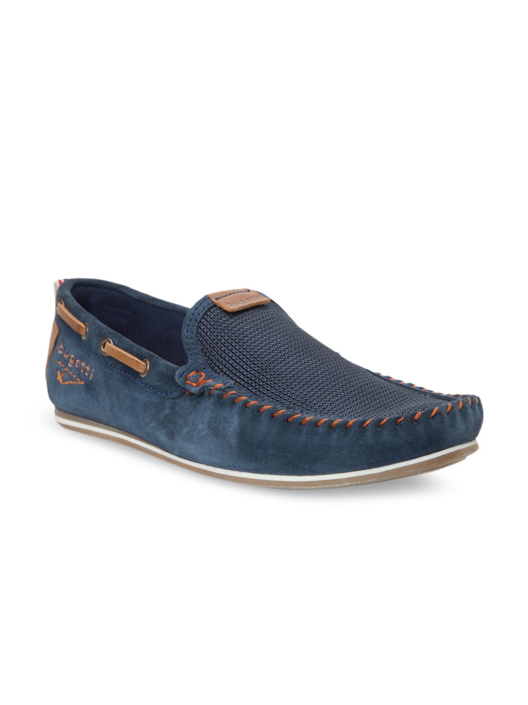 

Bugatti Men Navy Blue Loafers