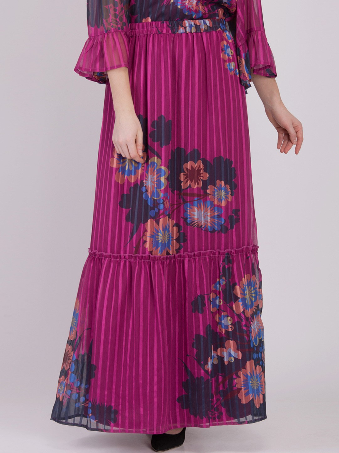 

NIZA Women Purple Skirt
