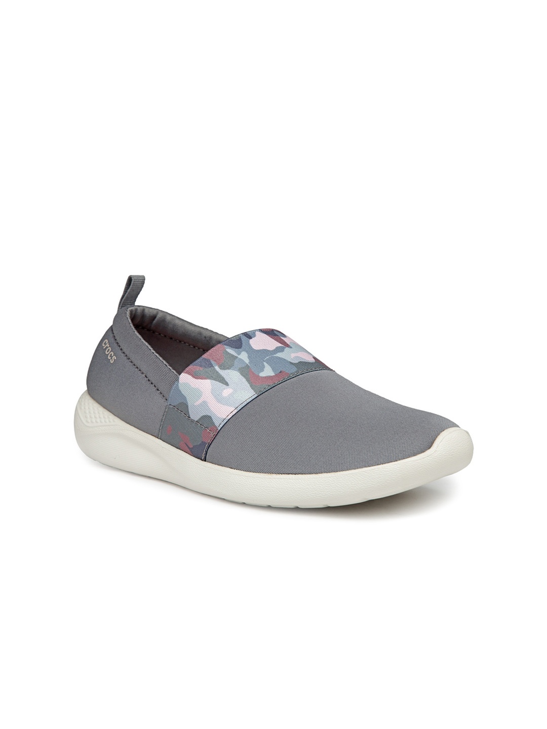 Crocs Literide Women Grey Slip-On Sneakers