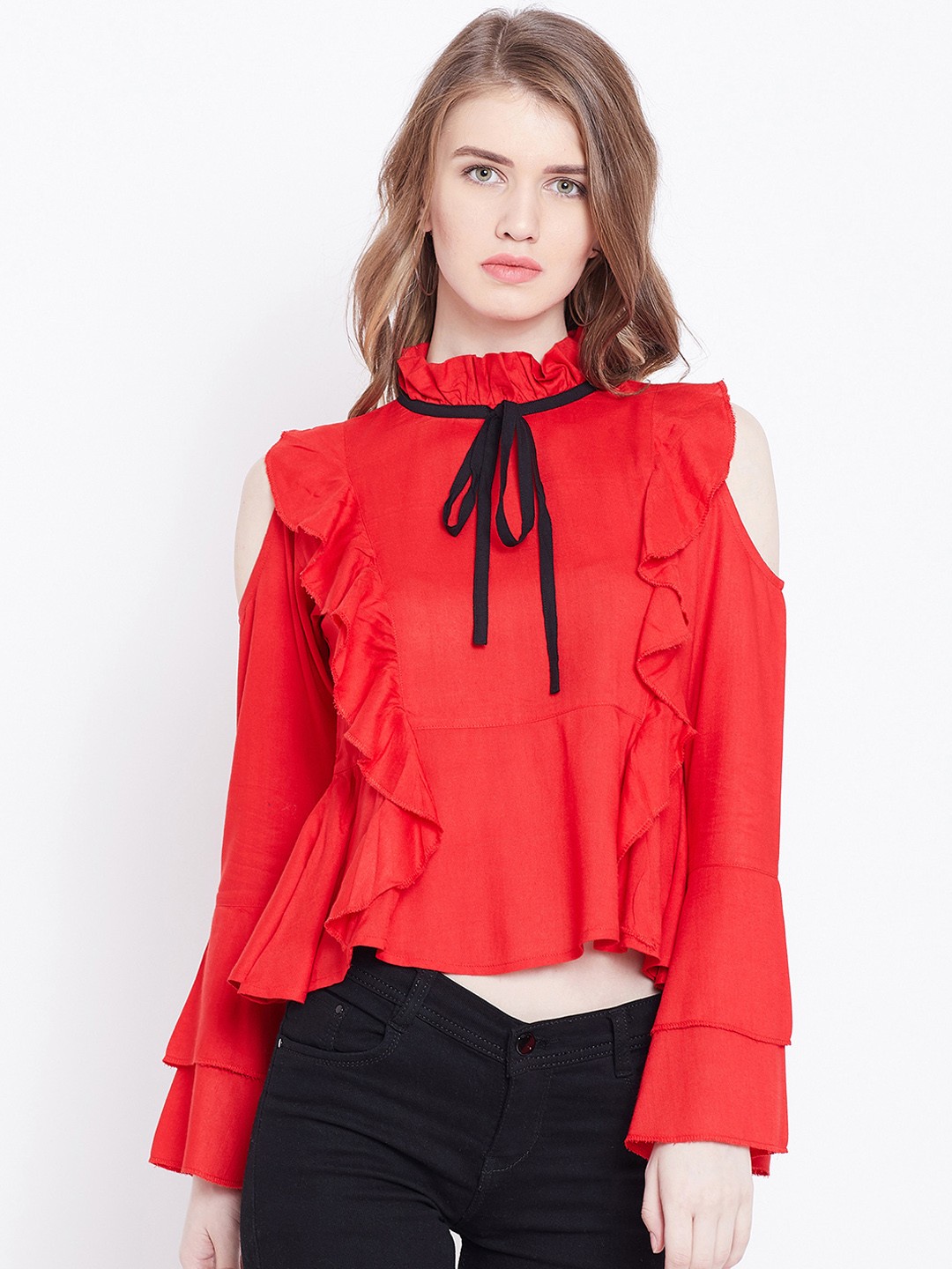

The Dry State Women Red Solid Top