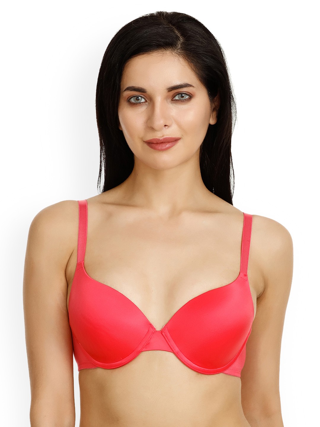

Zivame Pink Solid Underwired Lightly Padded T-shirt Bra ZI0Z230082Z