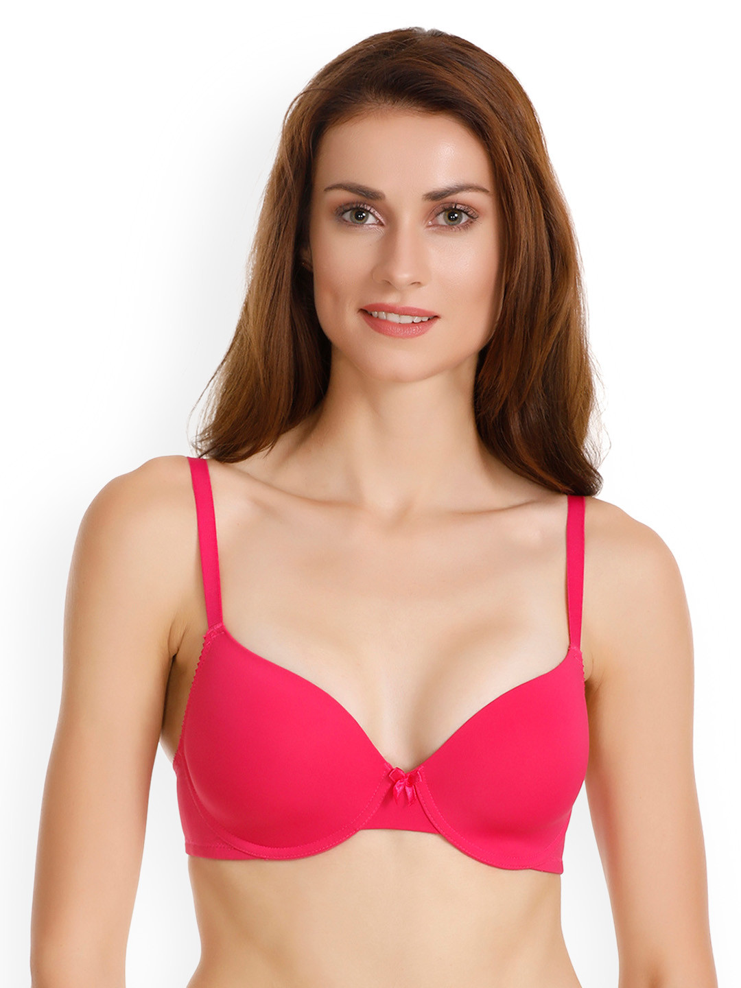 

Zivame Pink Solid Underwired Lightly Padded T-shirt Bra ZI0101V0LMM