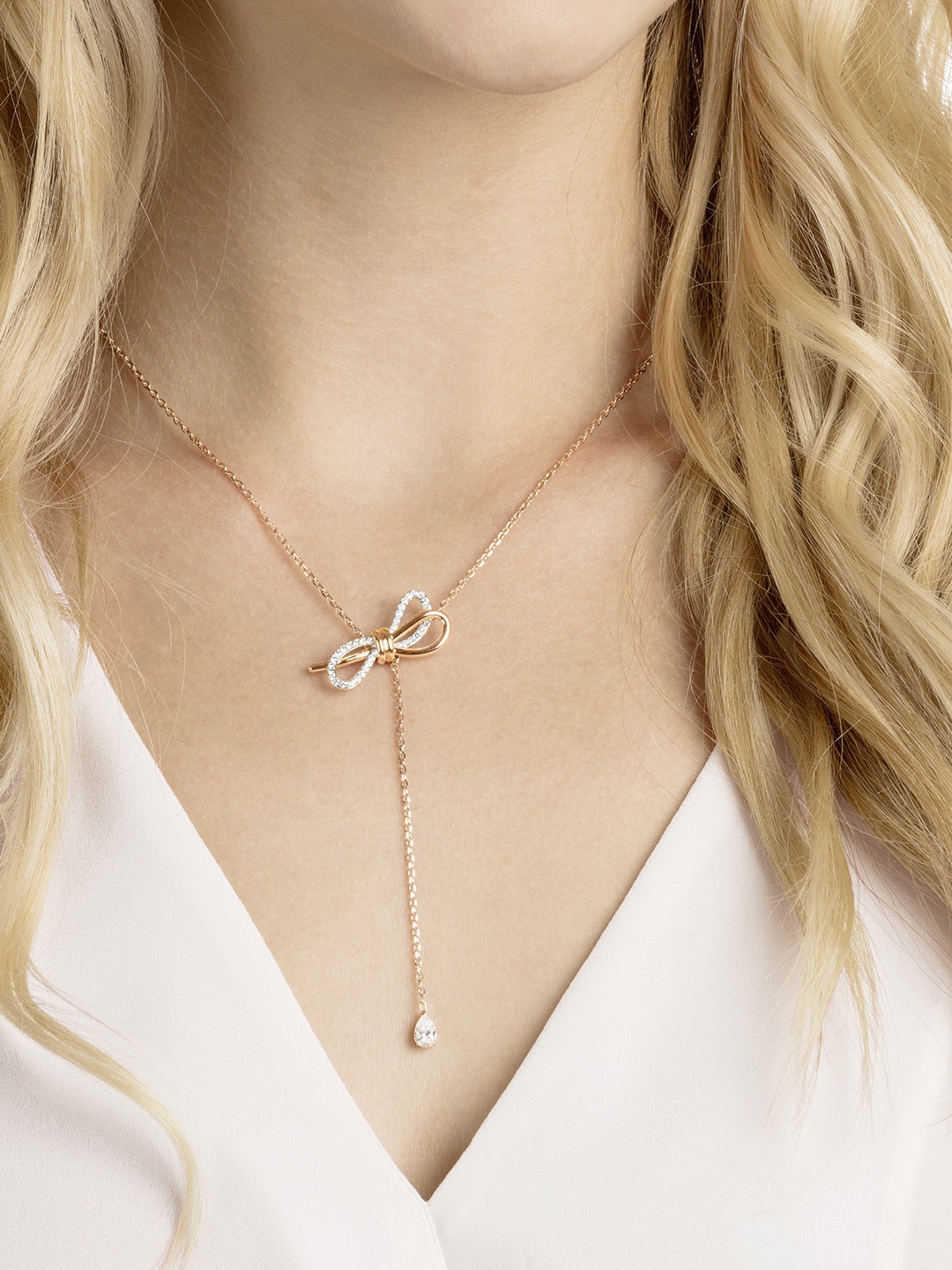 

SWAROVSKI Gold & Rhodium-Plated Crystals Studded Chain