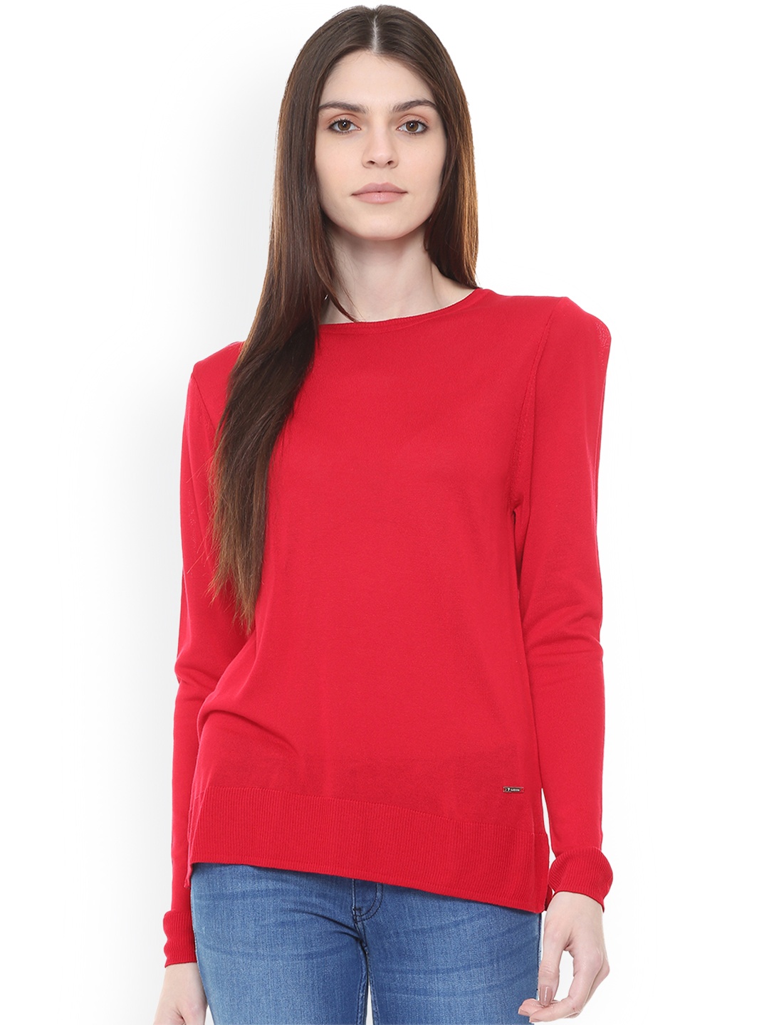 

Van Heusen Woman Red Solid Top