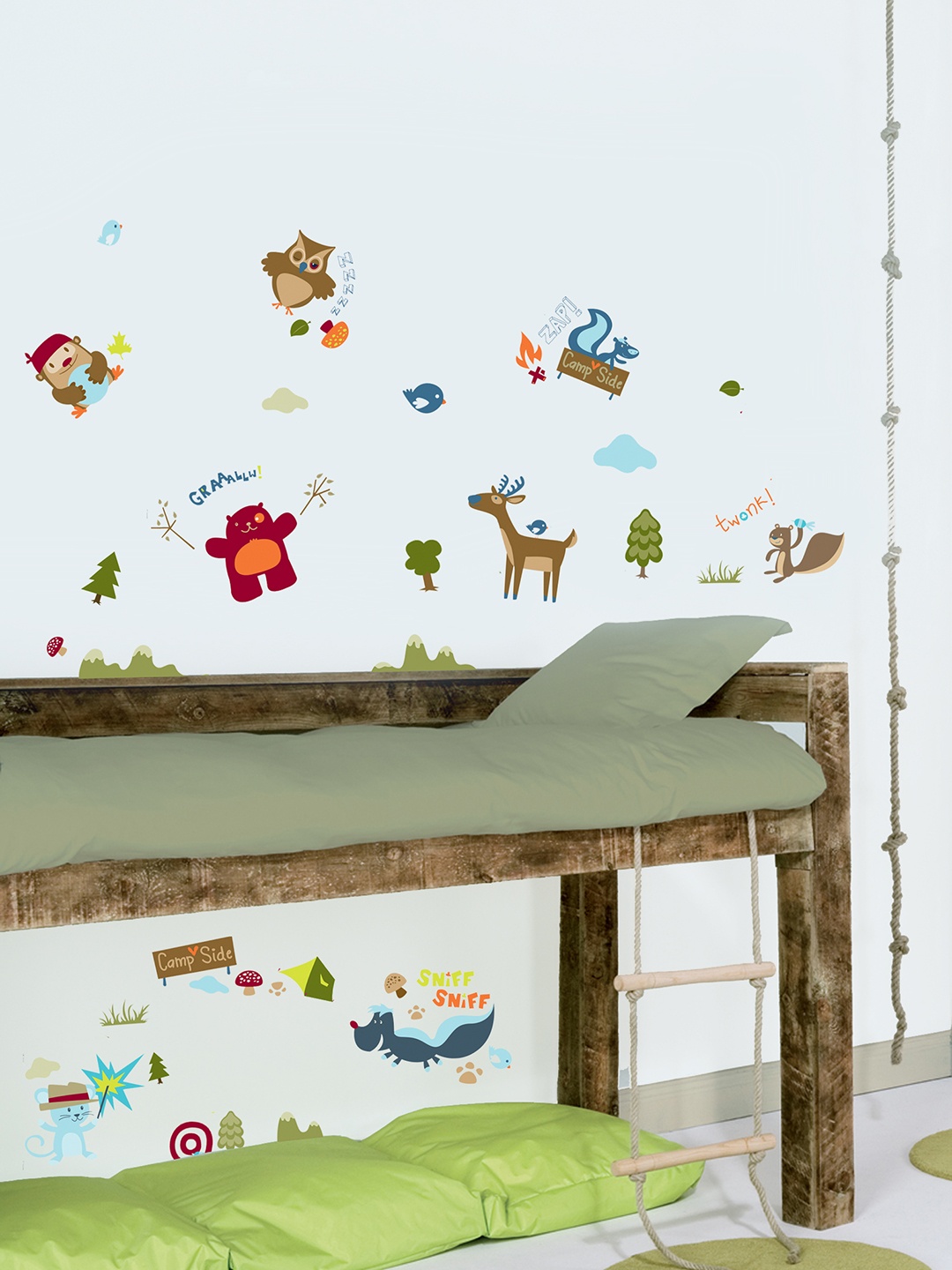 

Decofun Kids Multicoloured Campside Wall Sticker, Multi