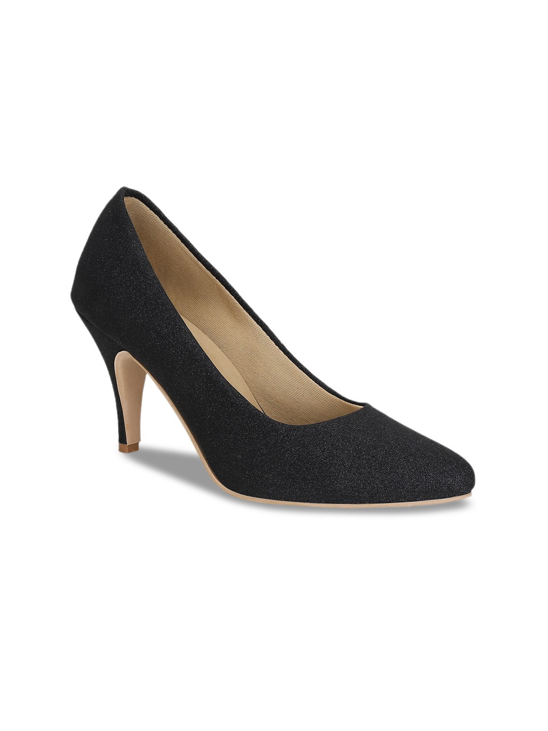 

Get Glamr Women Black Solid Pumps