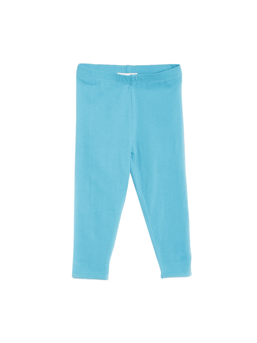 

Sera Girls Blue Solid Ankle-Length Leggings