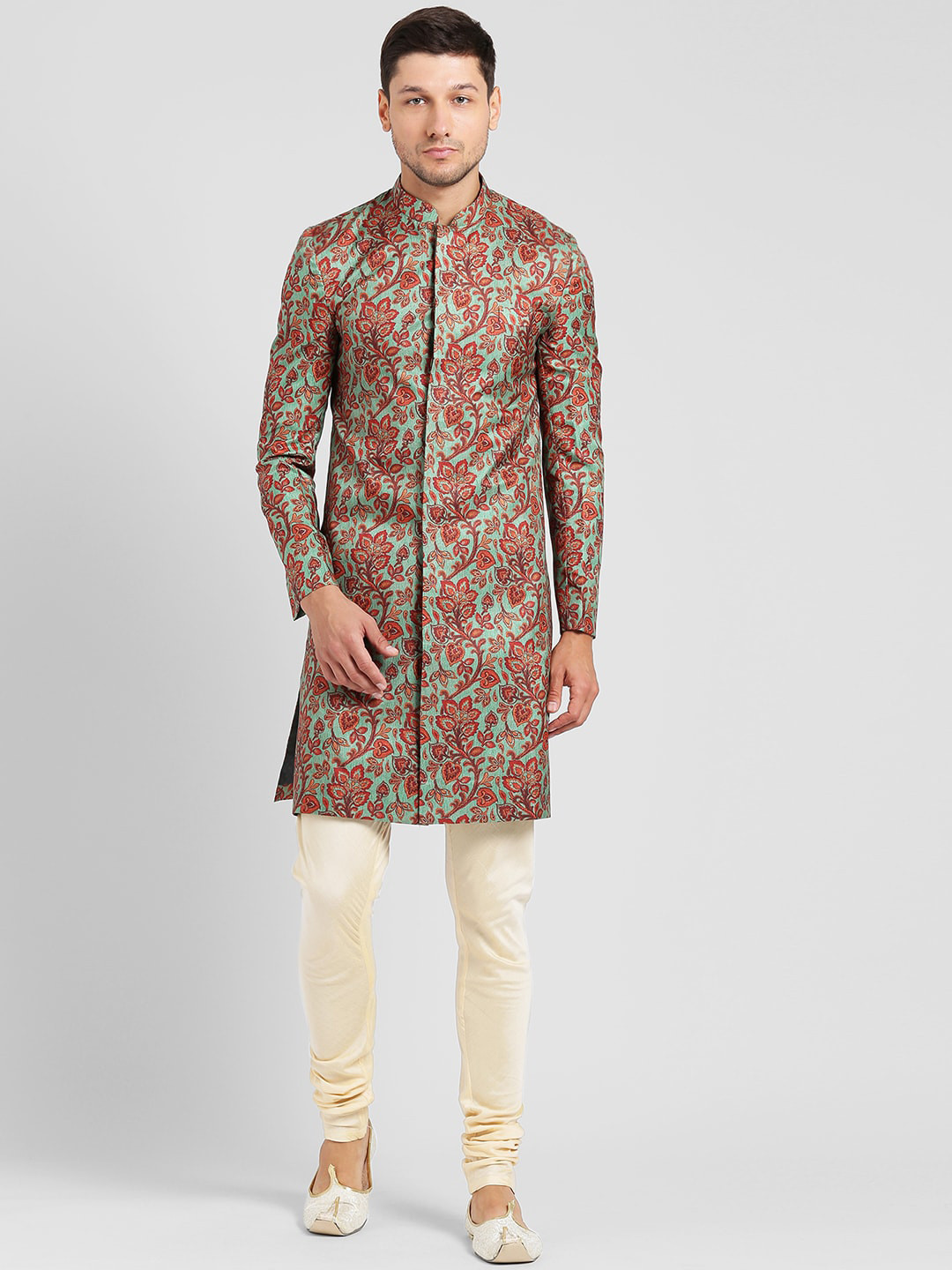 

KISAH Men Multi-Coloured Sherwani Set