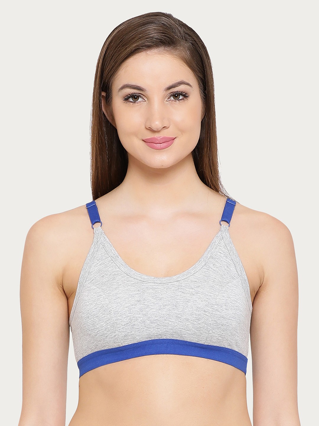 

Clovia Grey Solid Non-Wired Non Padded Everyday Bra BR1304Z08XXL
