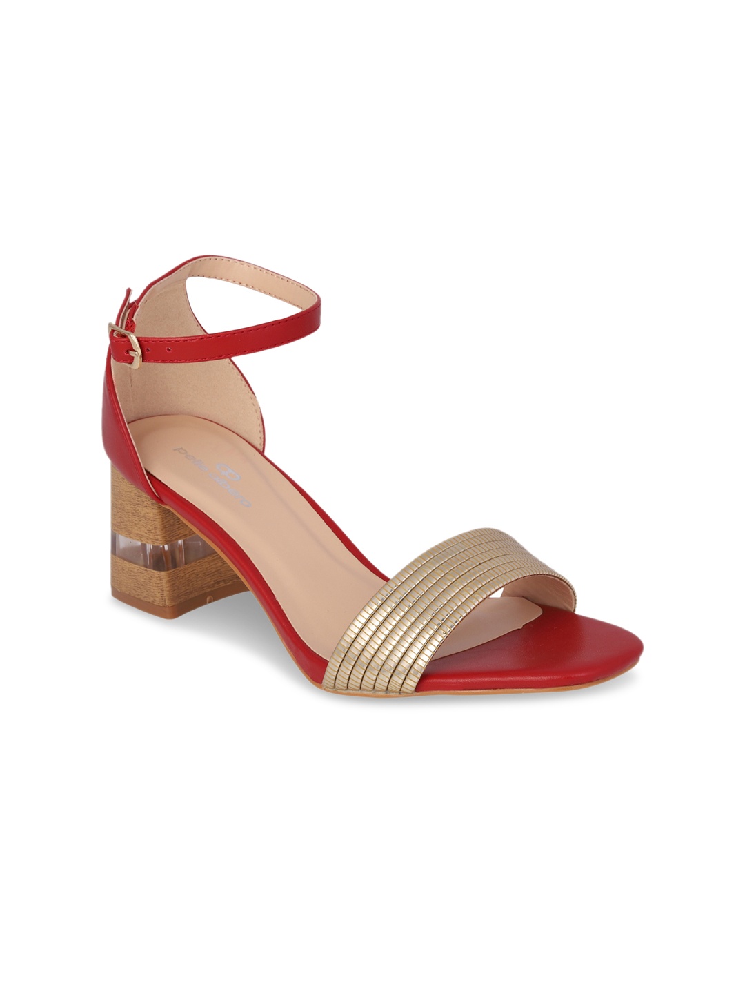 

pelle albero Women Red Striped Heels