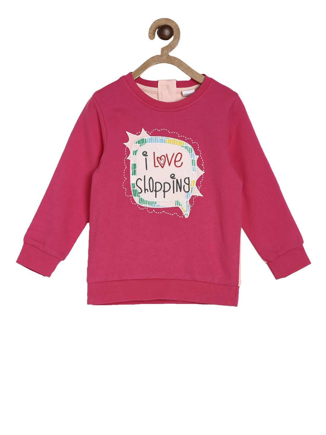 

MINI KLUB Girls Pink Printed Sweatshirt