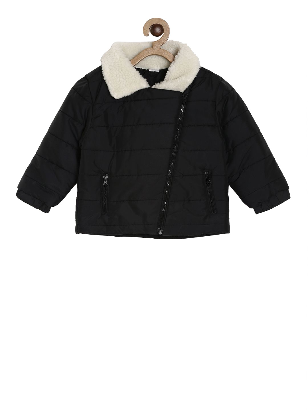 

MINI KLUB Boys Black Solid Puffer Jacket