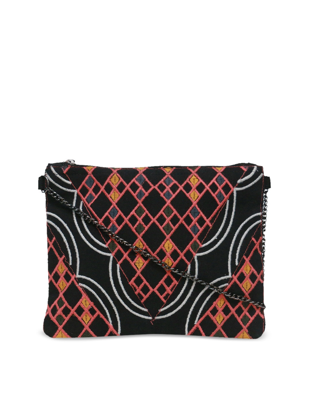 

Diwaah Black Embroidered Sling Bag