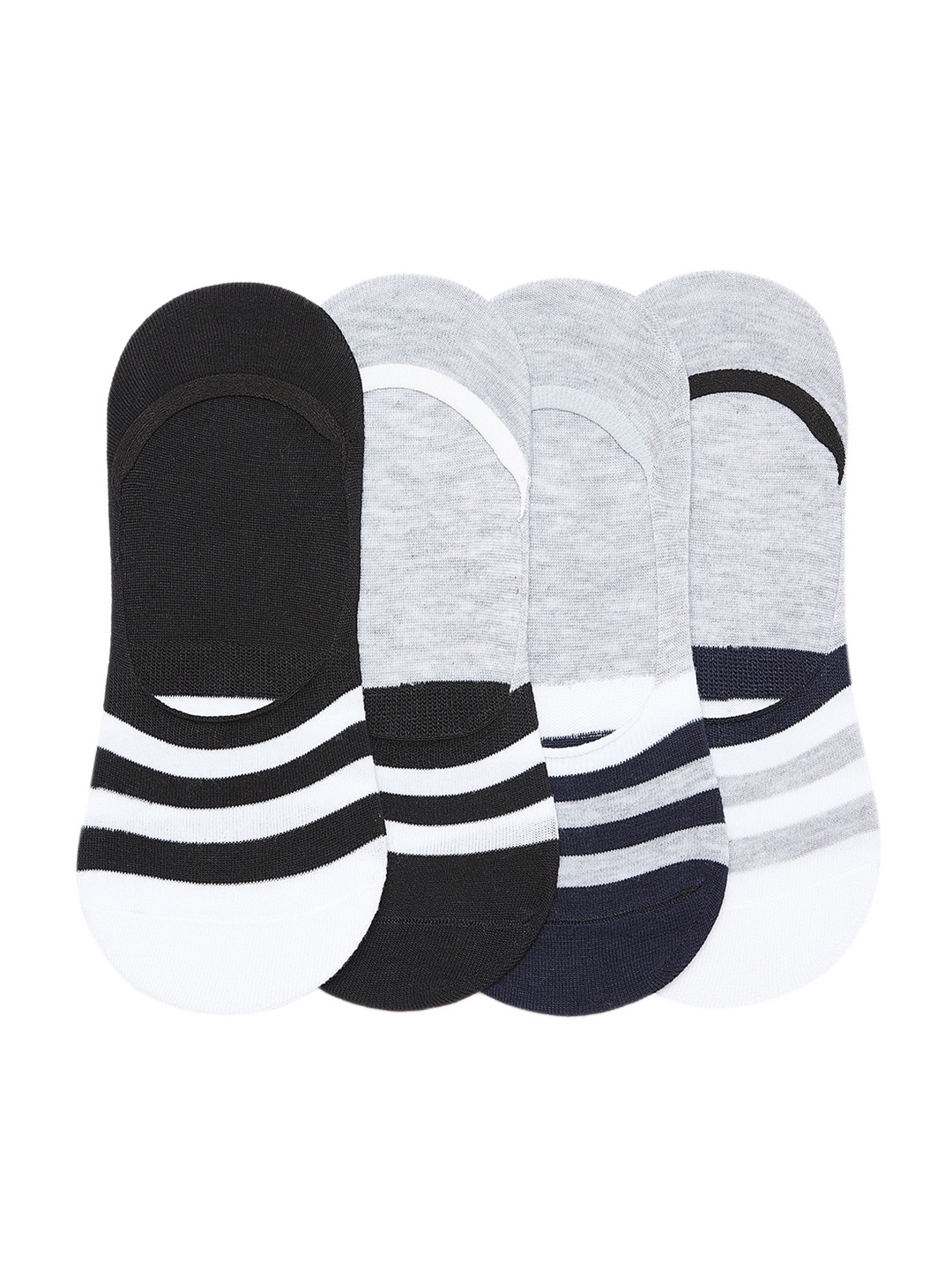 

Camey Men Multicoloured Pack of 4 Shoe Liners, Multi