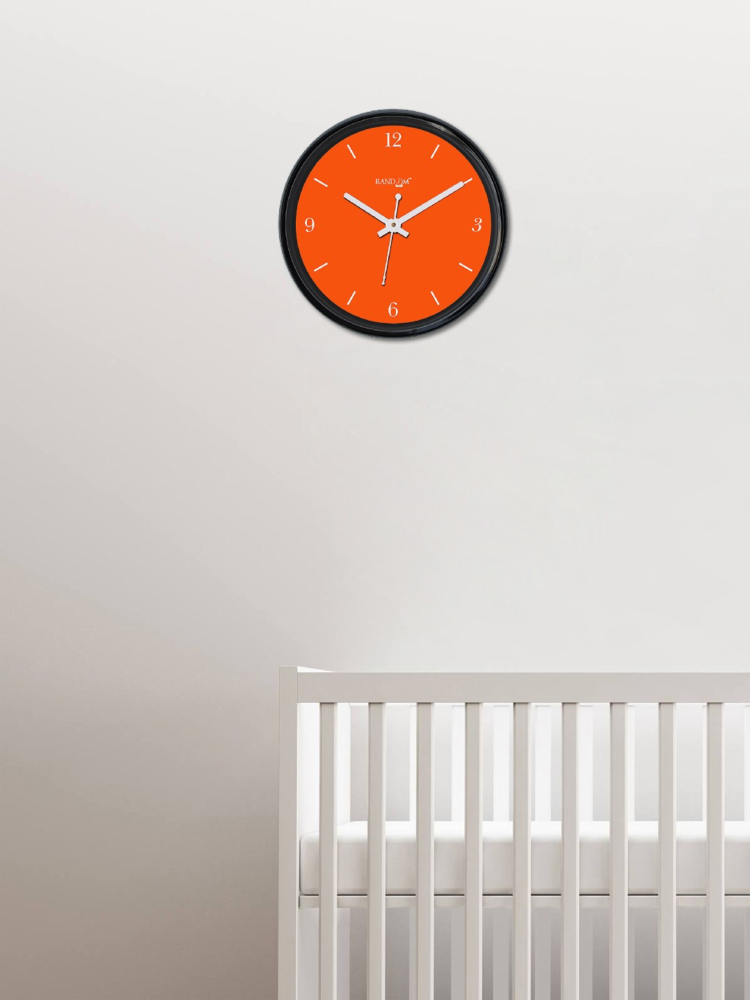 

RANDOM Orange Round Solid 30 cm Analogue Wall Clock