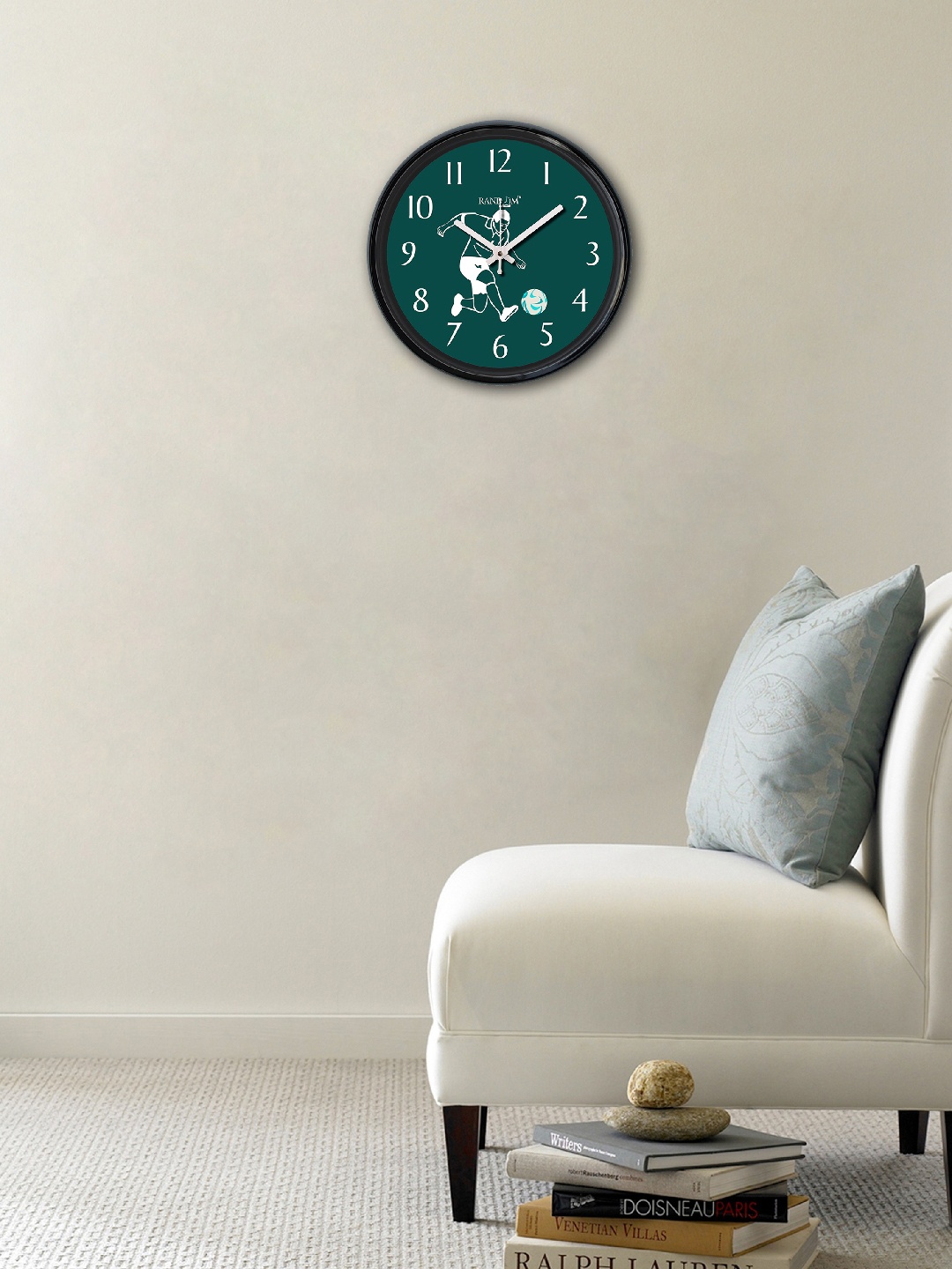 

RANDOM Green Round Printed 30 cm Analogue Wall Clock