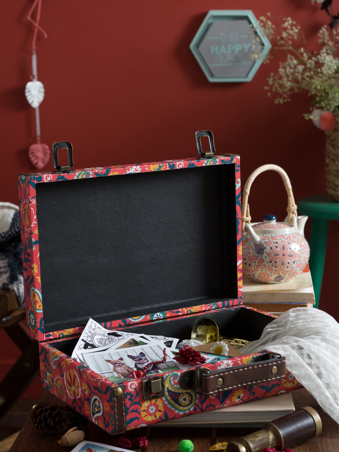 

Chumbak Teal & Pink Suitcase Organiser