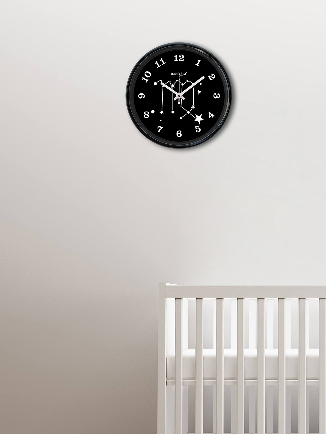 

RANDOM Black Round Printed 30 cm Analogue Wall Clock