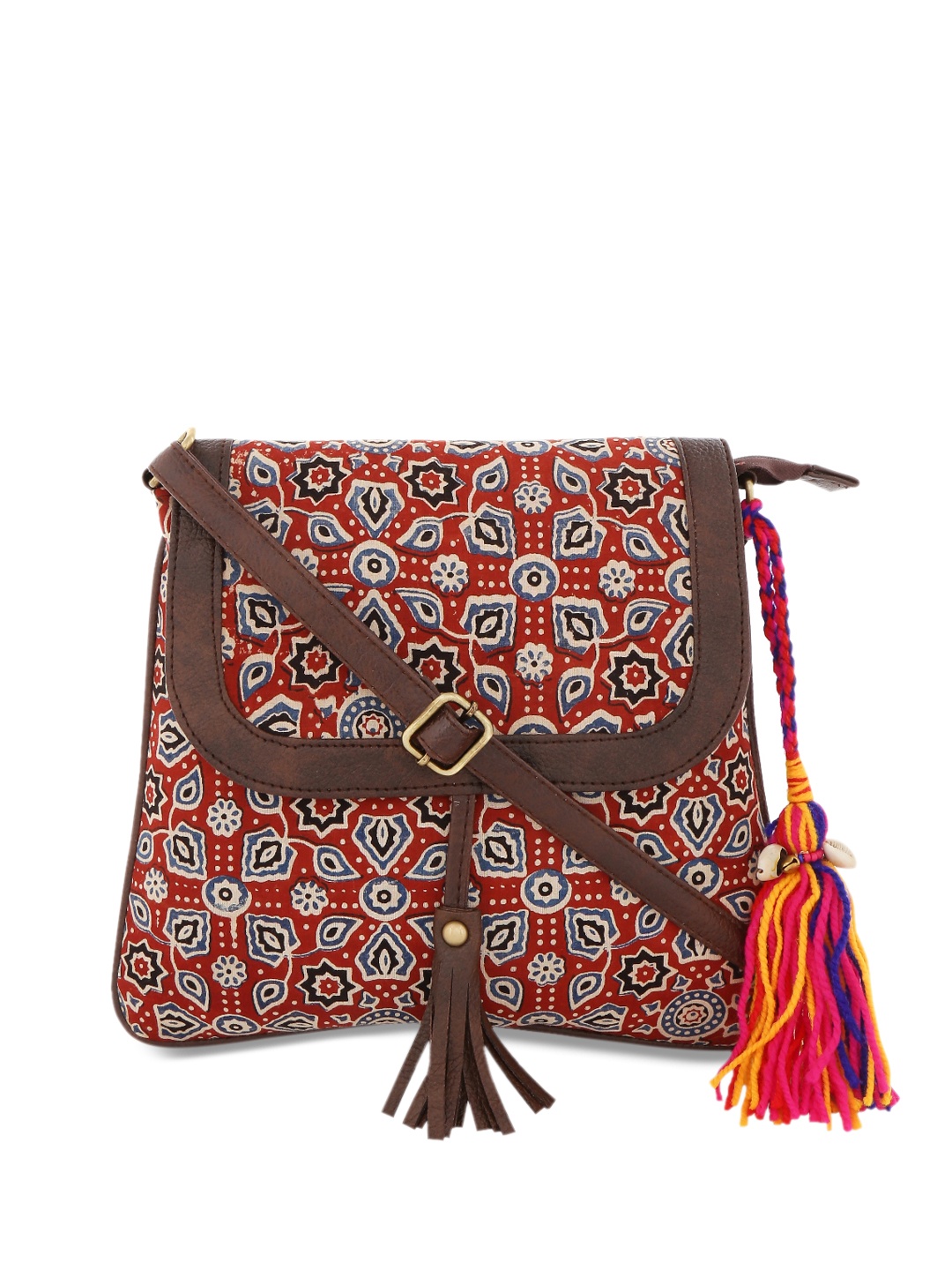 

Vivinkaa Red Printed Sling Bag