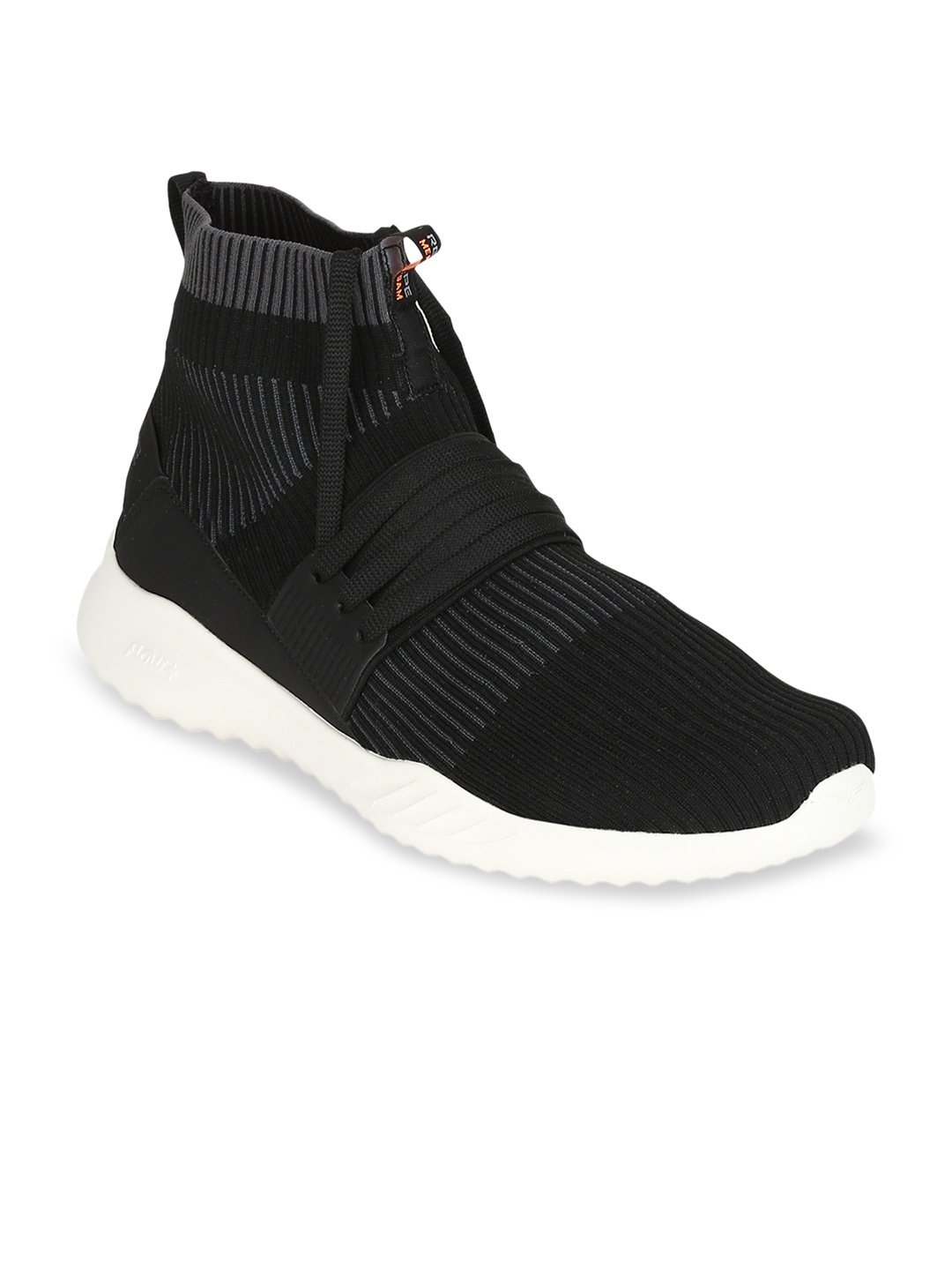 

Red Tape Men Black Mid-Top Walking Shoes