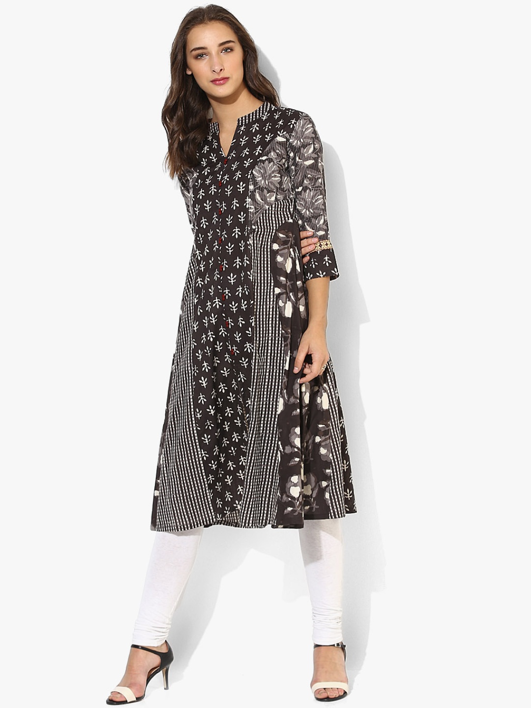 

Brown Printed Kurta