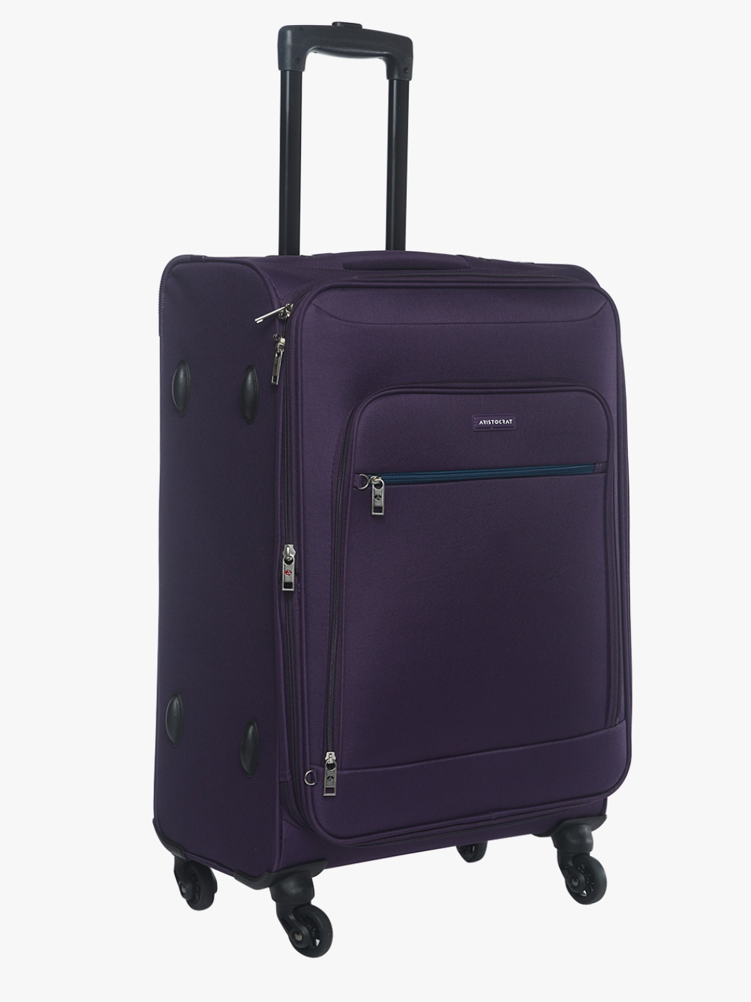 

66 Cm Nile Purple Check-In 4 Wheel Soft Luggage Strolley