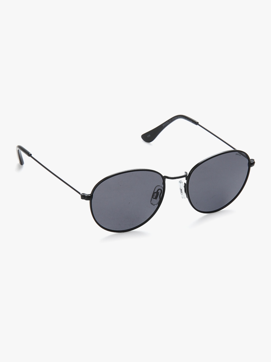 

INVU Unisex Round Sunglasses with UV Protected Lens B1610A, Black