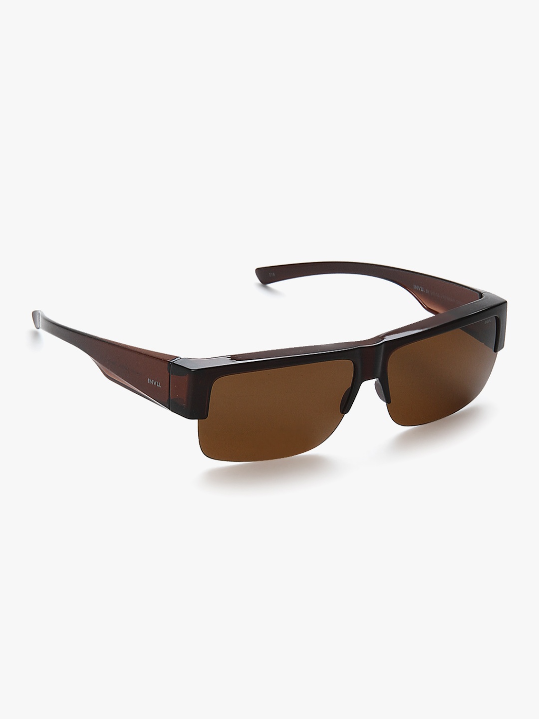 

INVU Men Rectangle Sunglasses with Polarised Lens E2602B, Brown