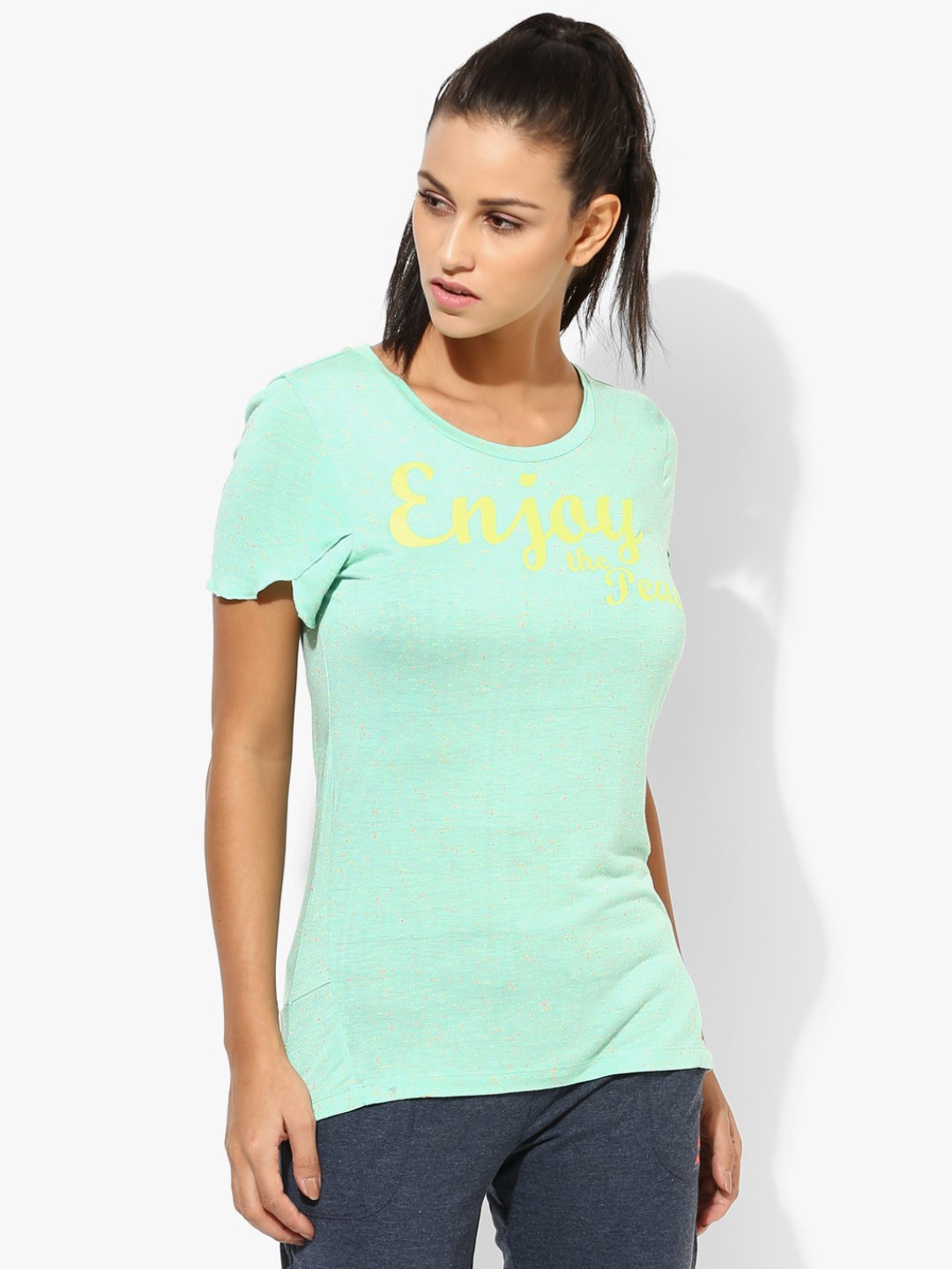 

Alcis Women Green Printed Regular Top