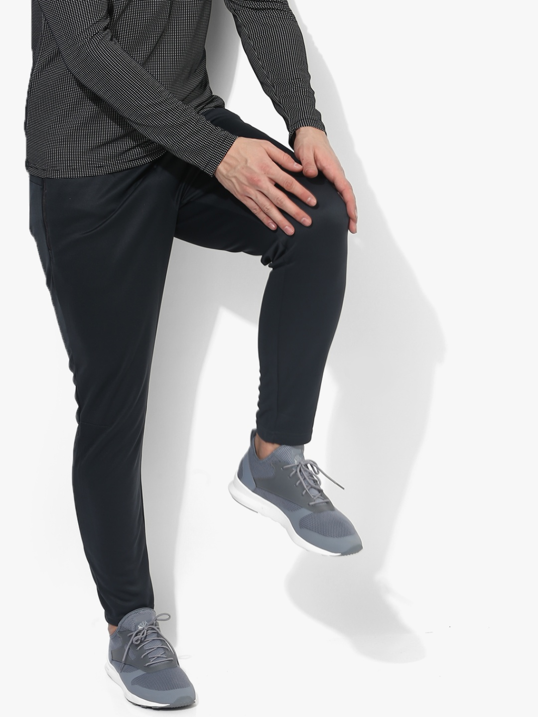 

Alcis Men Slim Fit Sports Track Pants, Black