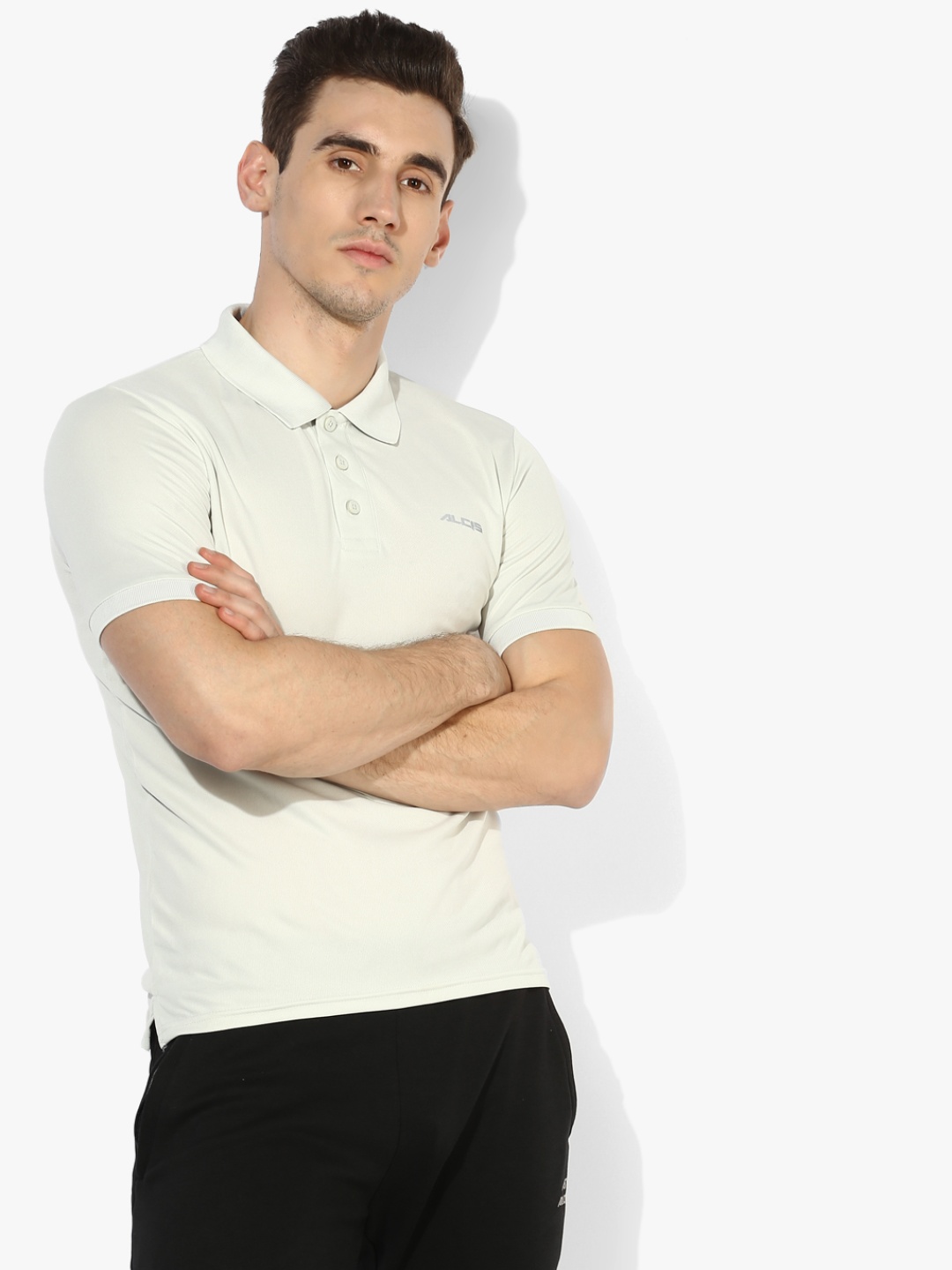 

Cream Running Polo T-Shirt