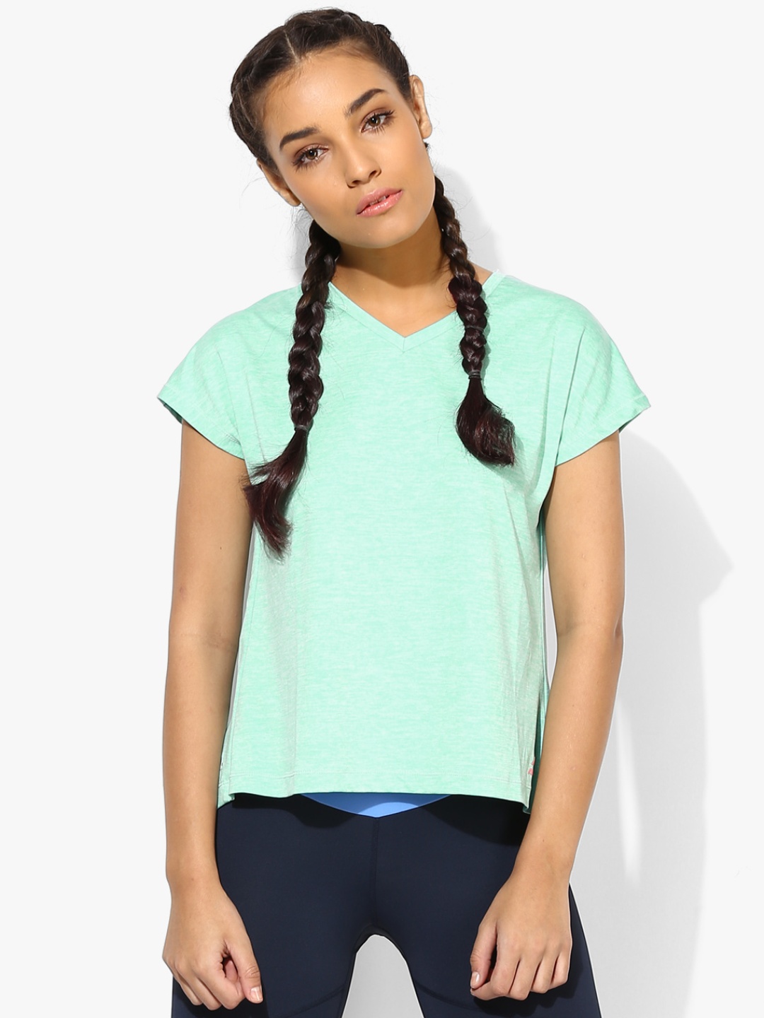 

Alcis Women Green Solid Top