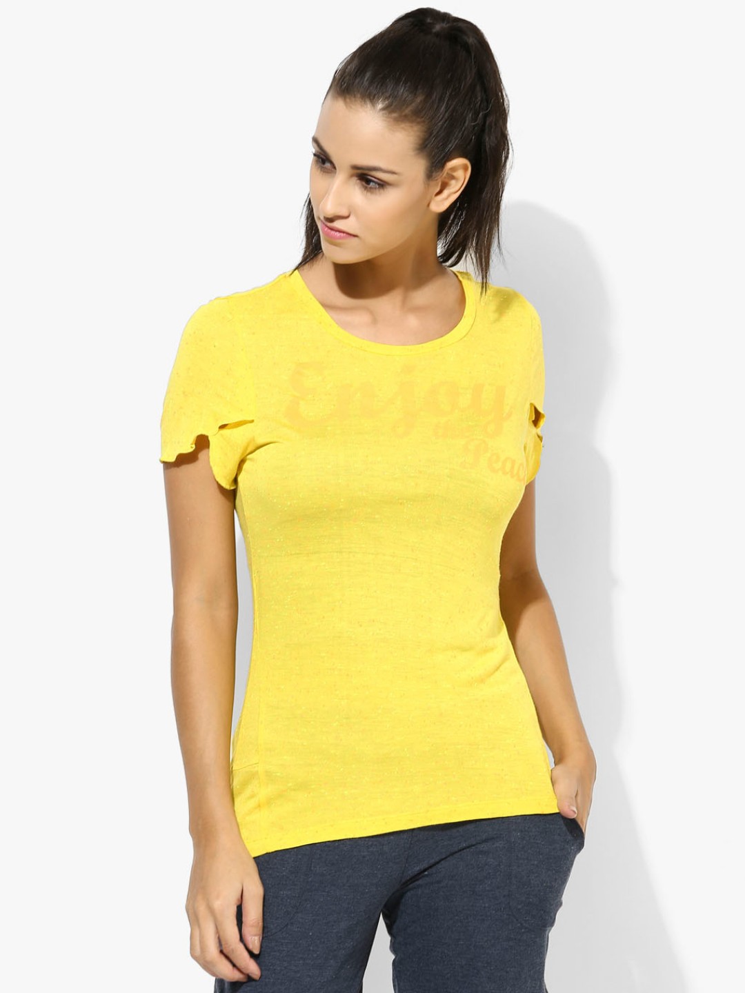 

Enjoy The Peace Yellow Top