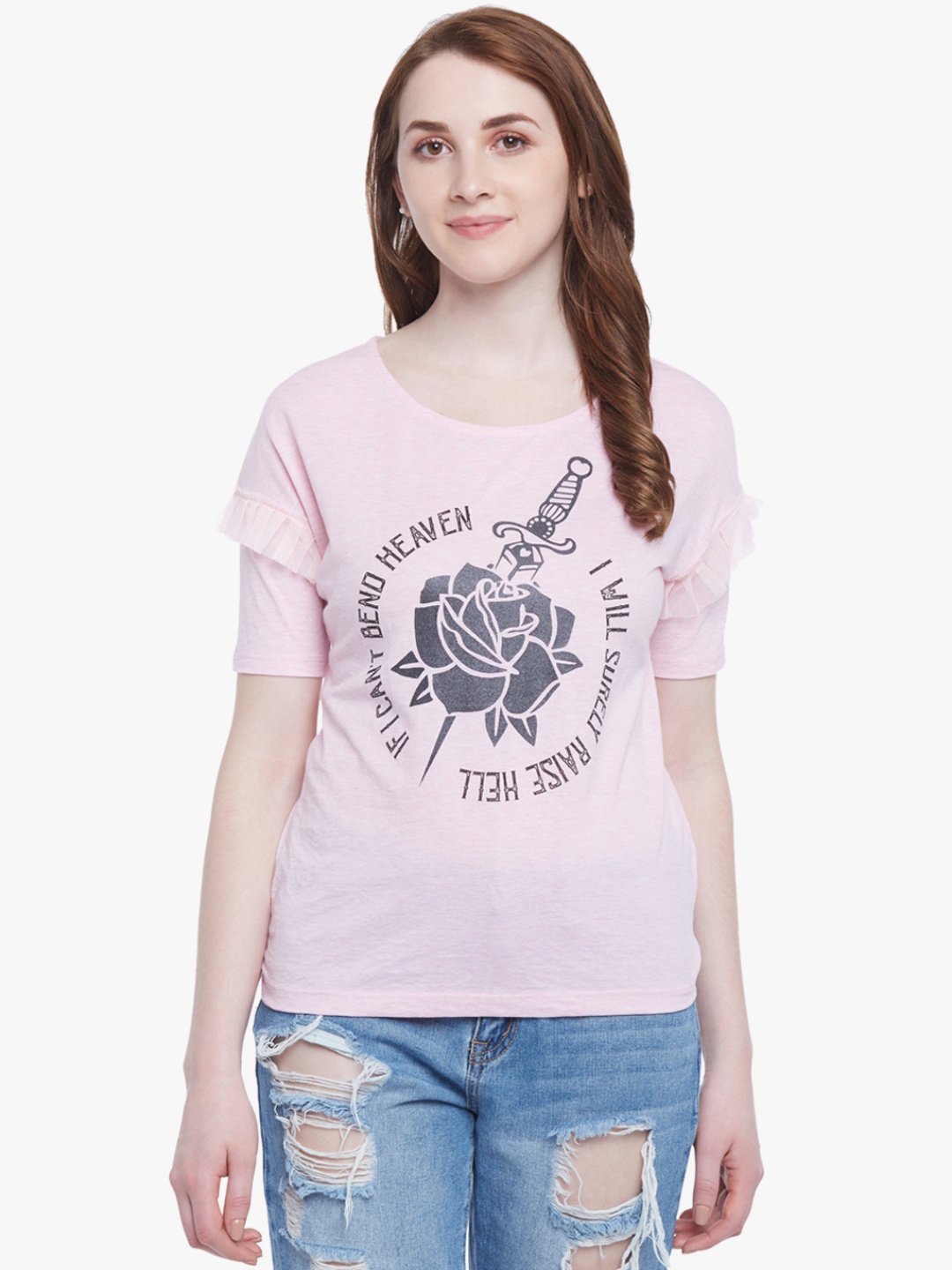 

Pink Printed T Shirt