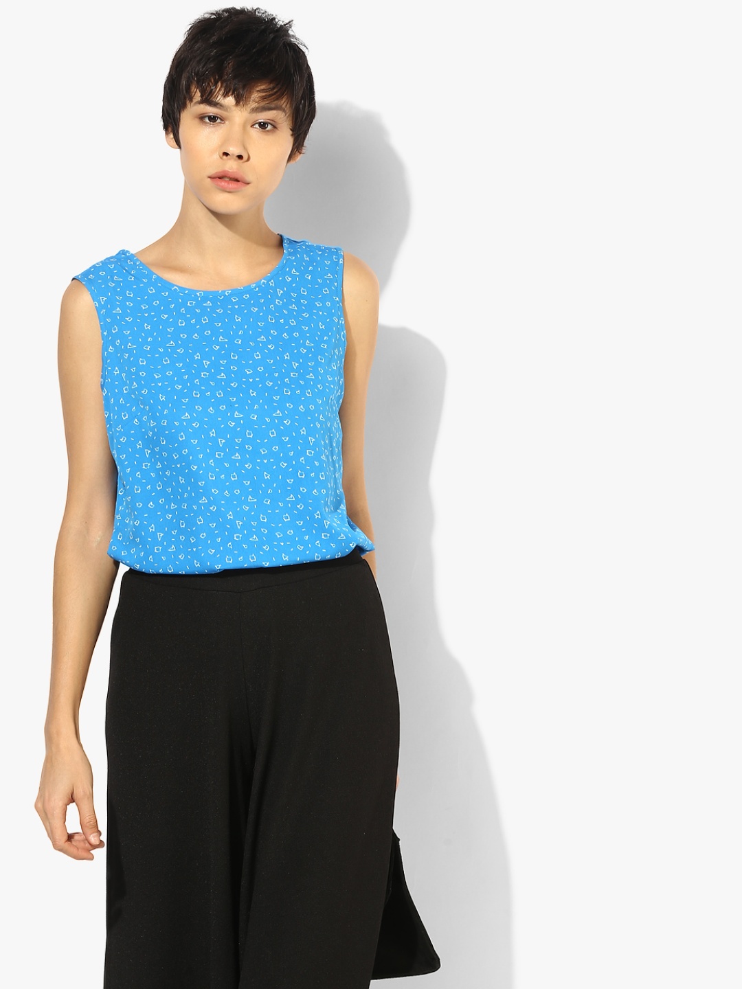 Annabelle by Pantaloons Women Blue Printed Top