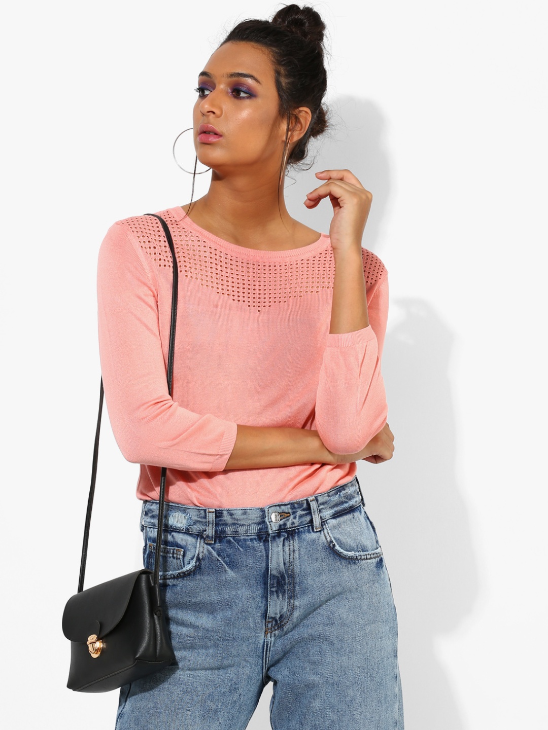 

Annabelle by Pantaloons Women Pink Solid Top