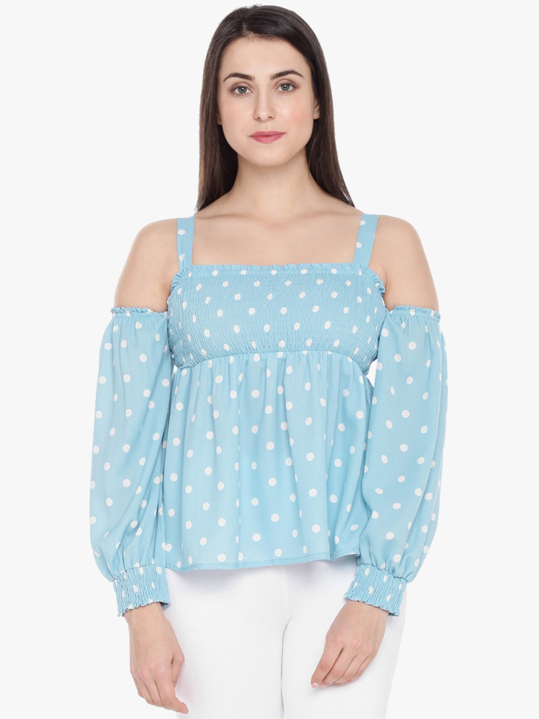 

Honey by Pantaloons Women Blue Printed Top