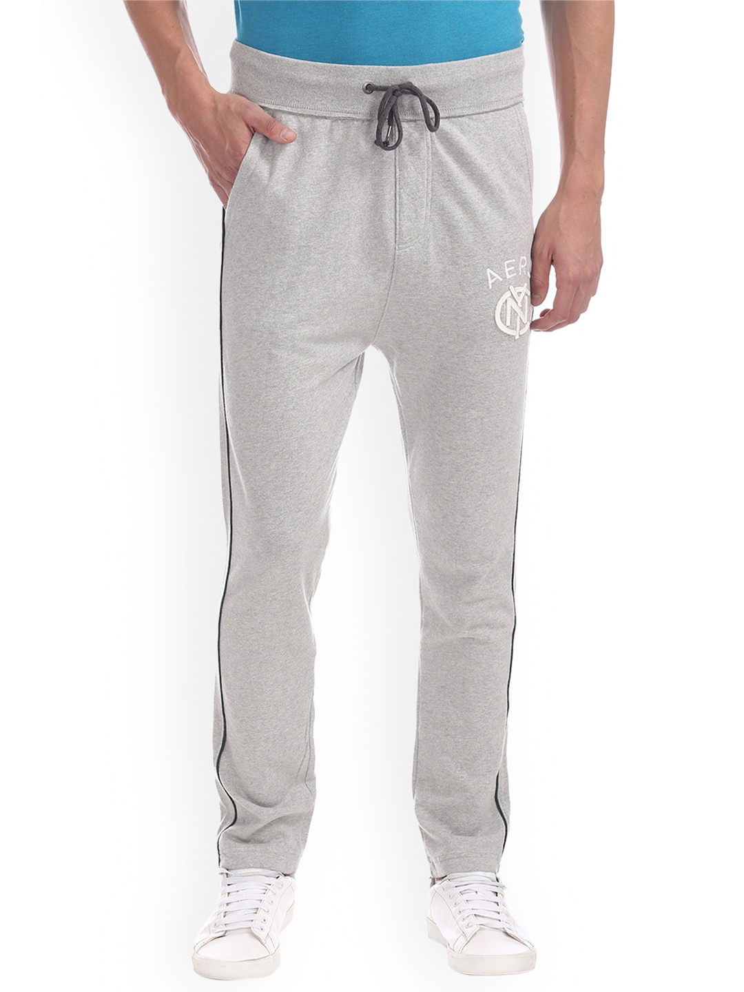 

Aeropostale Men Grey Regular Fit Solid Joggers