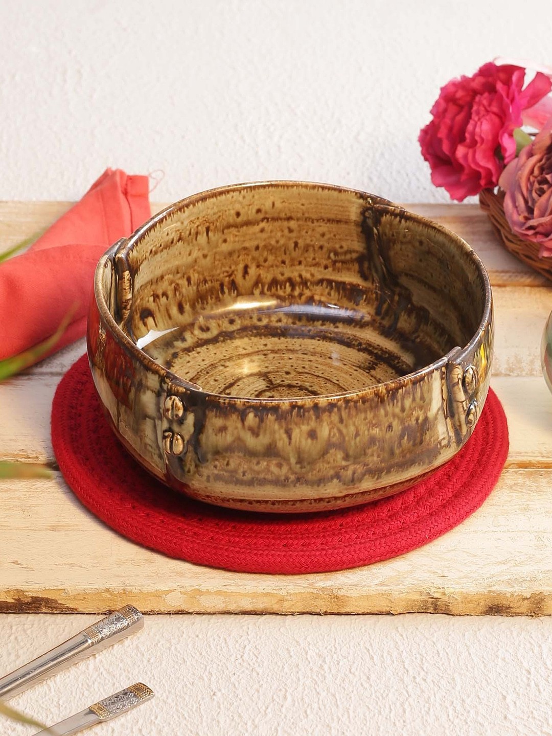 

MIAH Decor Tan Brown Solid Ceramic Set