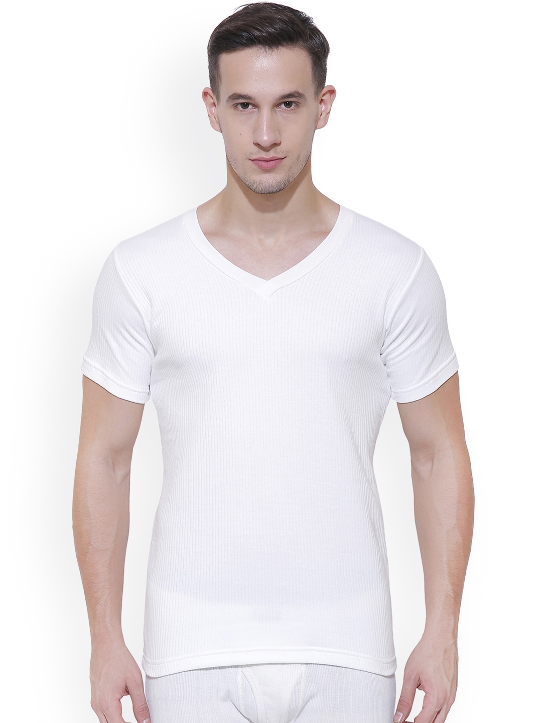 

BODYCARE INSIDER Men Off White Solid Thermal Top B103_95