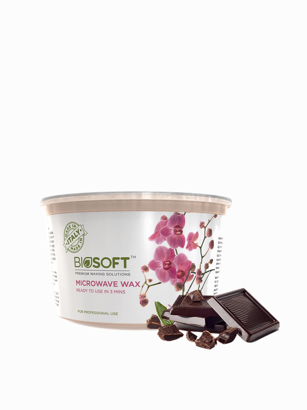 

Biosoft Premium Wax Dark Chocolate 350ml, White